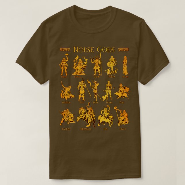 T-shirt Dieux nordiques (Design devant)