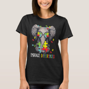 T-shirt Différences d'acceptation Elephant Funny Autisme L