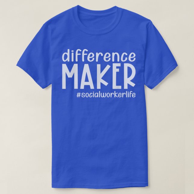 T-shirt Différenciateur Social Travailleur Vie Drôle Thank (Design devant)