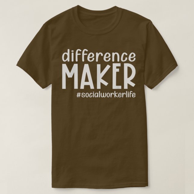 T-shirt Différenciateur Social Travailleur Vie Drôle Thank (Design devant)
