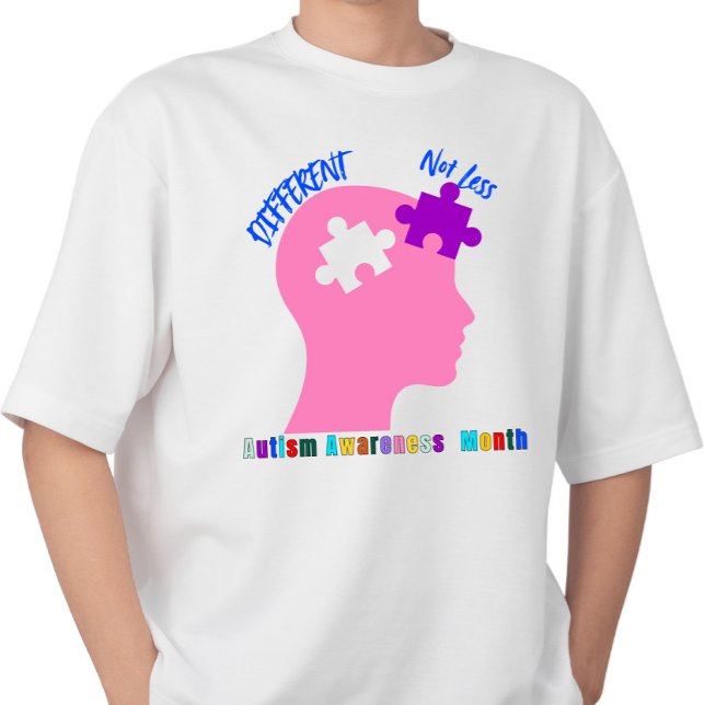 T-shirt Différent pas moins - Sensibilisation sur l'autism (Créateur téléchargé)