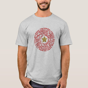 T-shirt Différentes langues de Joyeux Noël