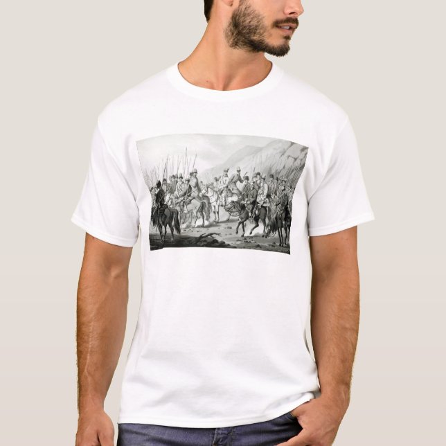 T-shirt Différentes tribus des Cosaques russes (Devant)