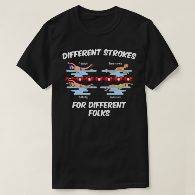 T-shirt Différents coups de pied pour différents gens Funn (Design devant)