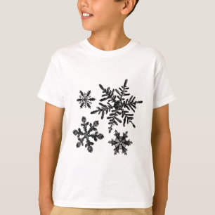 T-shirt Différents Types De Flammes De Neige Cristal De Ne