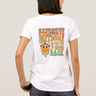 T-shirt Difficile Coûteuse Et Parle De Retour Mères Fête M