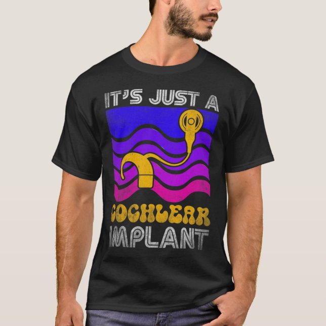 T-shirt Difficile D'Entendre Fun ASL Audience Malvoyante C (Devant)