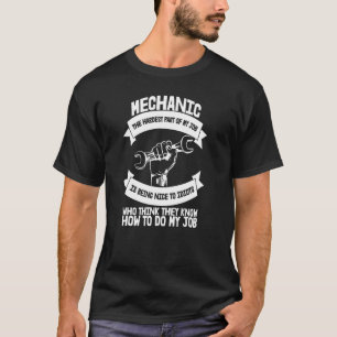 T-shirt Difficile d'être un bon mécanicien diesel