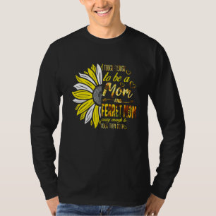 T-shirt Difficile d'être une maman et Ferret maman Fou Da