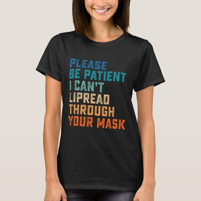 T-shirt Difficile d'oreille ASL Signal Auditif Handicapé S (Devant)