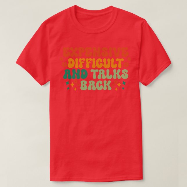 T-shirt Difficulté Coûteuse Et Discussions Retour 3 (Design devant)