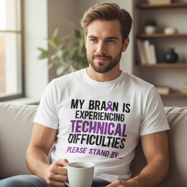 T-shirt Difficultés techniques du cerveau Sensibilisation  (Créateur téléchargé)