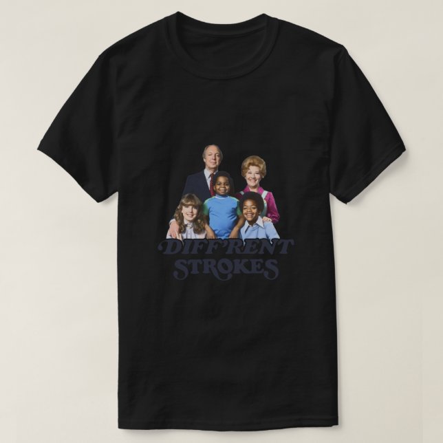 T-shirt Diff'rent Strokes family and logo Classic (Design devant)