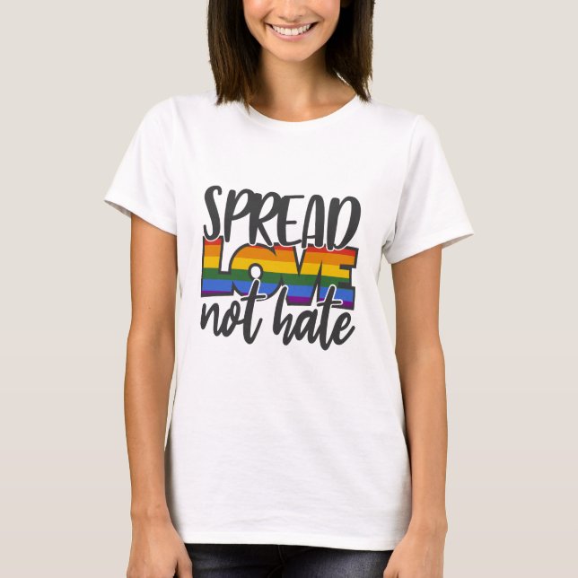 T-shirt Diffuser l'amour pas haïr (Devant)