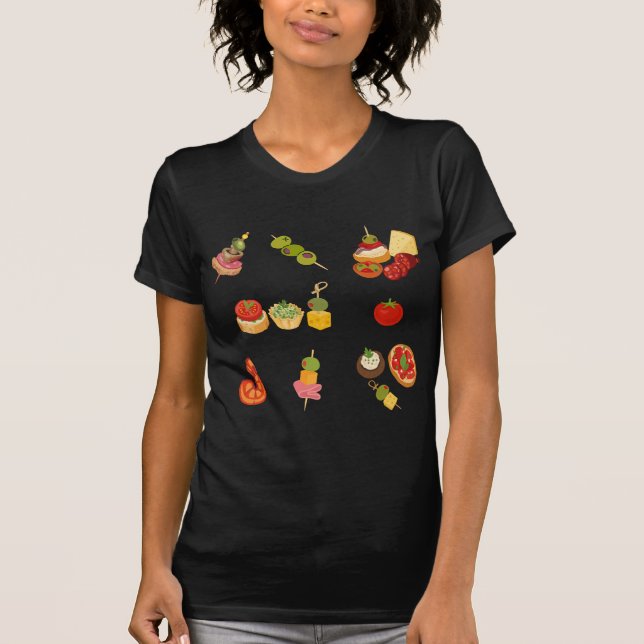 T-shirt  Diffusion de tapas espagnoles (Devant)