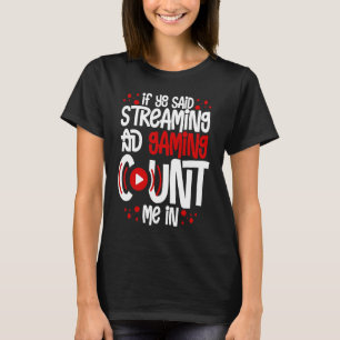 T-shirt Diffusion en continu Streamer Video Microphone en