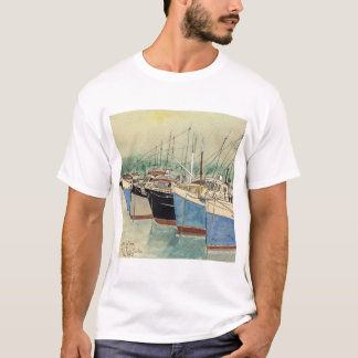 T-shirt Digby, la Nouvelle-Écosse, bateaux de pêche,