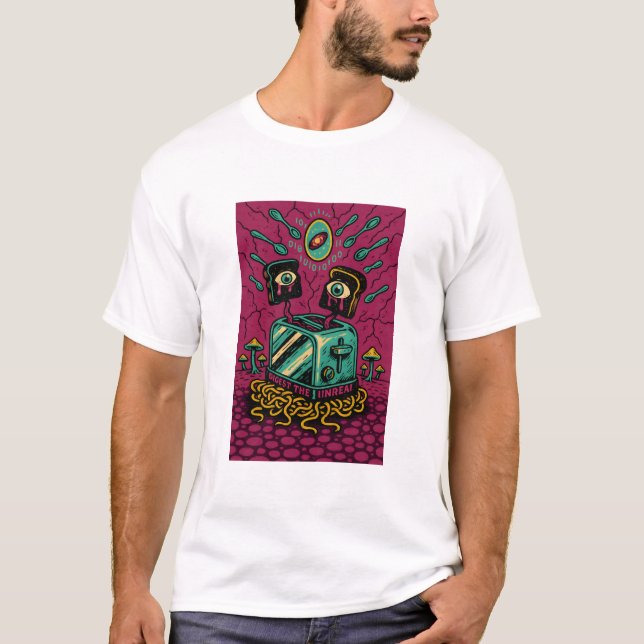 T-shirt Digest the Unreal – Psychedelic Breakfast Surreali (Devant)