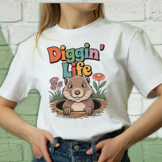 T-shirt Diggin’ Life Funny Gopher