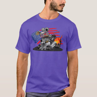 T-shirt DigiRods Rat Rod Racer Américaine Flaming Hot Rod
