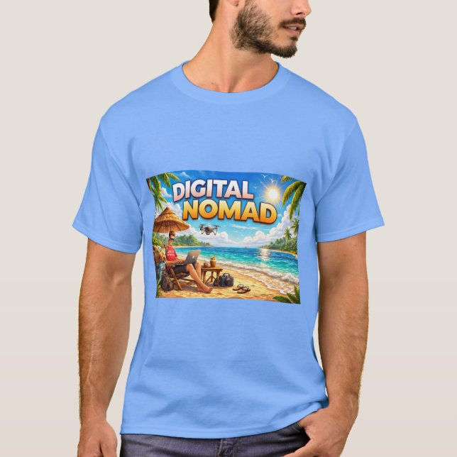 T-shirt Digital Nomad Brewery (Devant)
