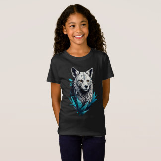 T-Shirt Digital Wolf Basic Kids Girl