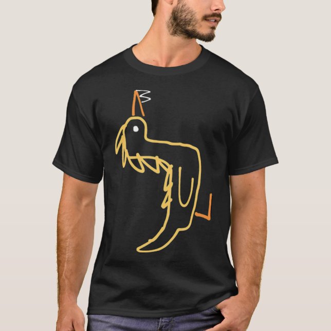 T-shirt dilbert l'animal noir labos (Devant)
