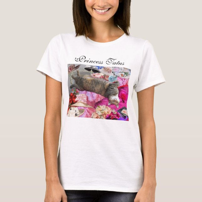 T-shirt Dilemme de Princesse Tatus Chat avec Diva Casquett (Devant)
