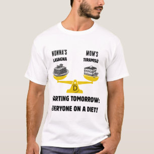 T-shirt Dilemme familial personnalisé : Équilibre entre la