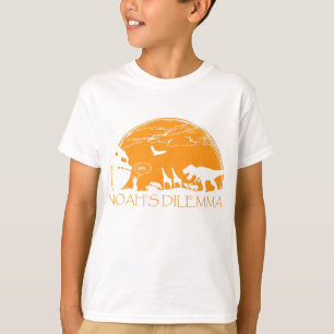 T-shirt Dilemme T-Rex de Noah, athée drôle
