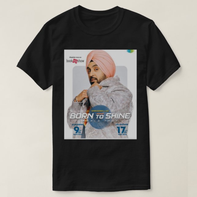 T-shirt Diljit Dosanjh Diljit Dosanjh Diljit Dosanjh Dilji (Design devant)