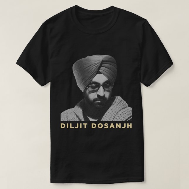 T-shirt Diljit Dosanjh Fanart (Design devant)