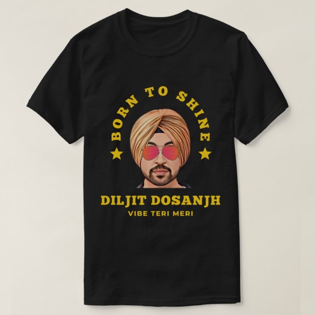 T-shirt Diljit dosanjh Vibes Diljit dosanjh punjabi chante (Design devant)