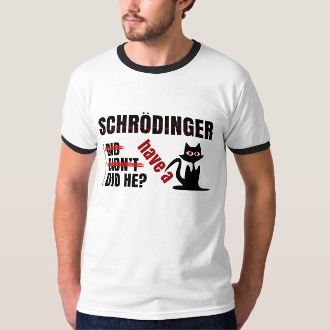 T-shirt Dillema de Schrodinger (Devant)