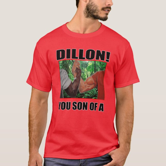 T-shirt dillon fils d'un prédateur d'arnold schwarzenegger (Devant)