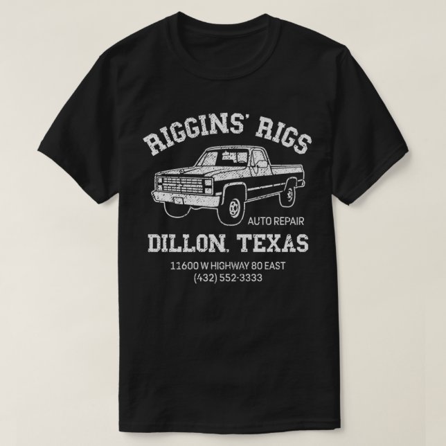 T-shirt Dillon Teas Football Fan Auto Réparation Riggins R (Design devant)