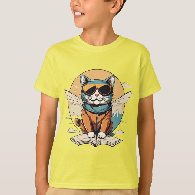 T-shirt d'illustration numérique tendance (Devant)