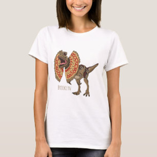 T-shirt Dilophosaurus dessin animé