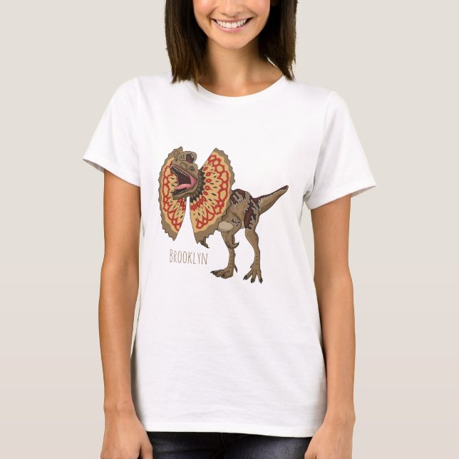 T-shirt Dilophosaurus dessin animé (Devant)