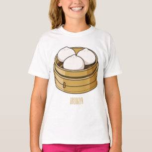 T-shirt Dim sum dessin animé