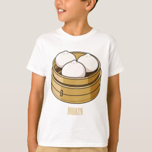 T-shirt Dim sum dessin animé