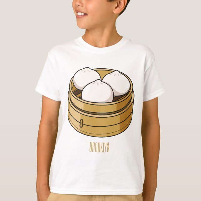 T-shirt Dim sum dessin animé (Devant)