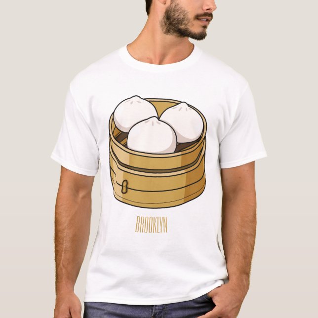T-shirt Dim sum dessin animé (Devant)