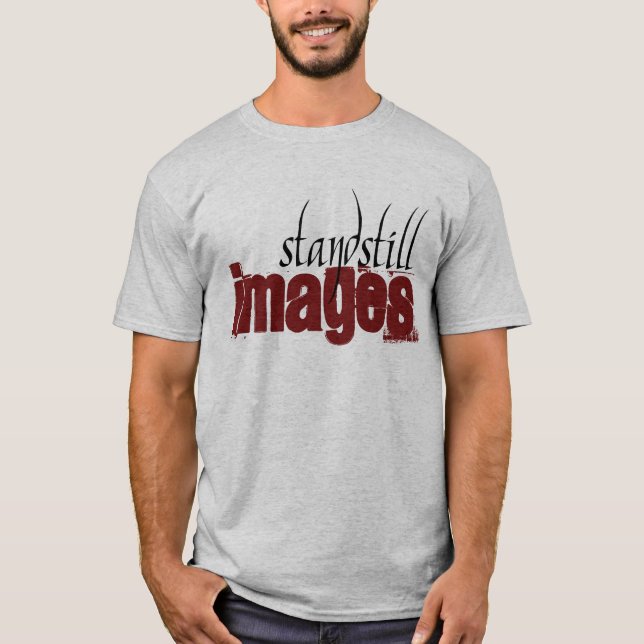 T-shirt d'images d'arrêt - gris (Devant)