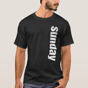 T-shirt DIMANCHE Chemises Jours de la SEMAINE Drôle Hommes