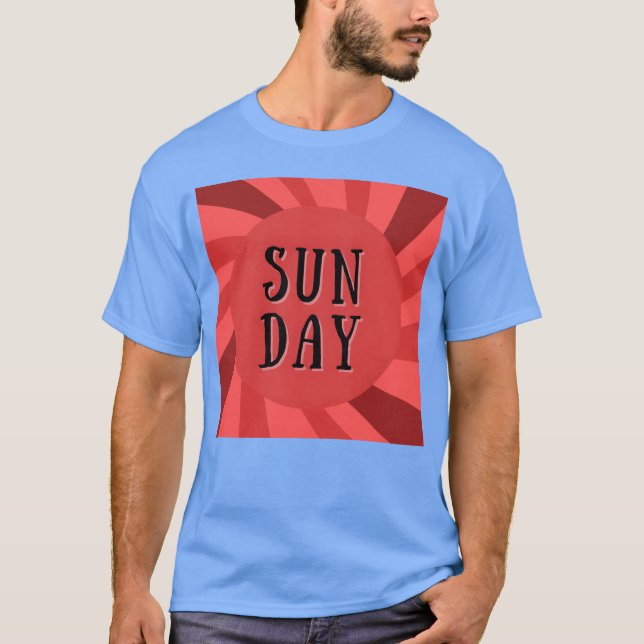 T-shirt DIMANCHE EST 1 JOUR DE LA SEMAINE fille (Devant)
