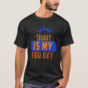 T-shirt Dimanche Est Mon Jour Amusant Boire Humour Sarcast