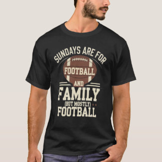 T-shirt dimanche, football et raisins de famille