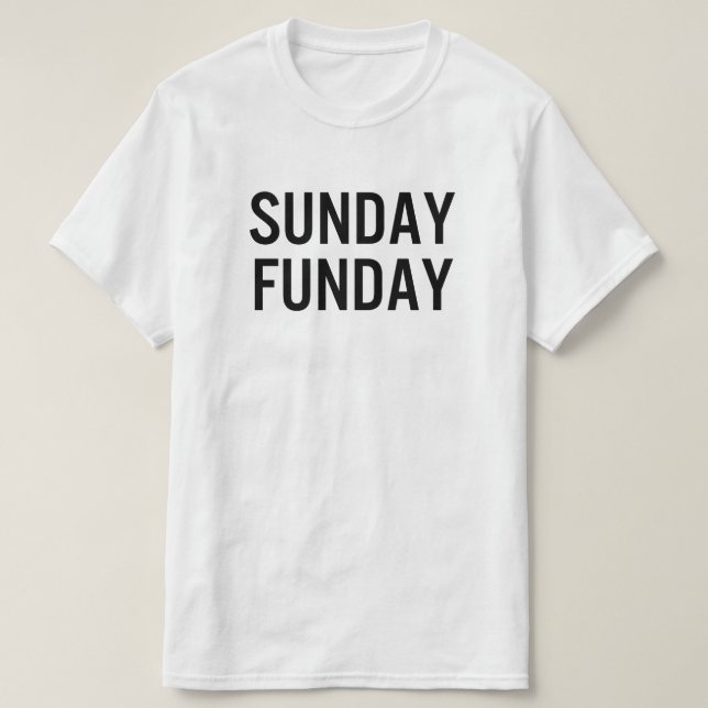 T-shirt Dimanche Fun (Design devant)