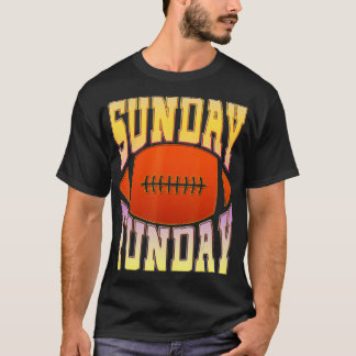 T-shirt Dimanche Funday Jour Vintage Fun Jour Sports Desig